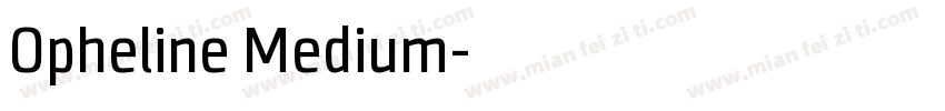 Opheline Medium字体转换